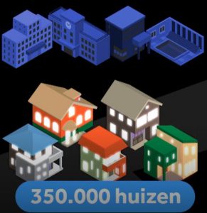 Energiebesparing voor 350.000 huizen